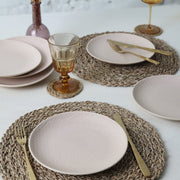 Kumlu Krem Rölyefli Pasta Tabağı 21cm 6 Adet Bonvagon