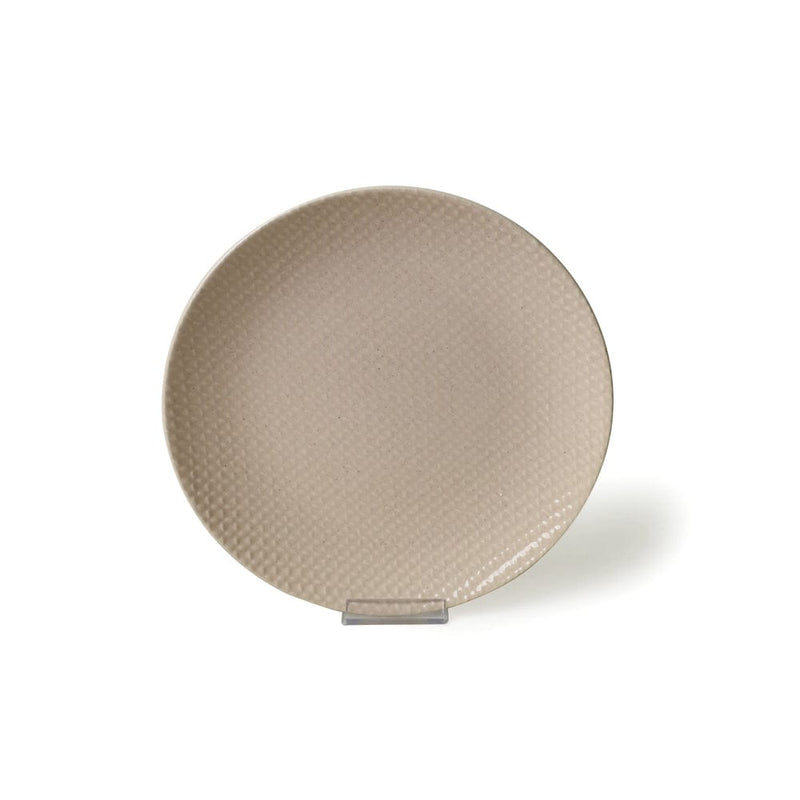 Kumlu Krem Rölyefli Yemek Takımı 18 Parça 6 Kişilik Bonvagon