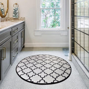 Kupa Beyaz Dijital Baskılı 100cm Banyo Halısı, Kaymaz Taban, Yıkanabilir Bonvagon