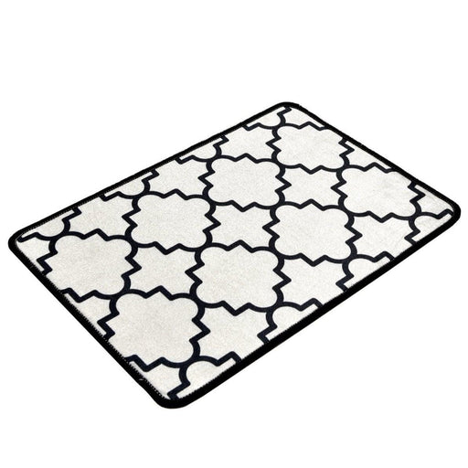 Kupa Beyaz Dijital Baskılı 40x60cm Banyo Halısı, Kaymaz Taban, Yıkanabilir Bonvagon