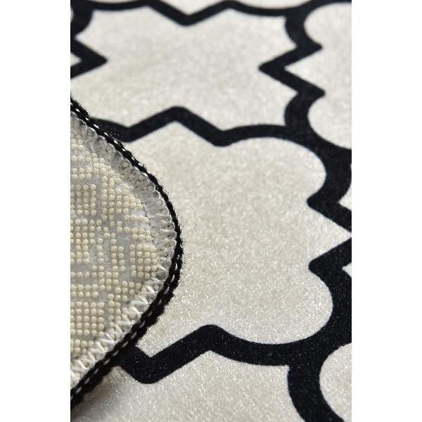 Kupa Beyaz Dijital Baskılı 40x60cm Banyo Halısı, Kaymaz Taban, Yıkanabilir Bonvagon