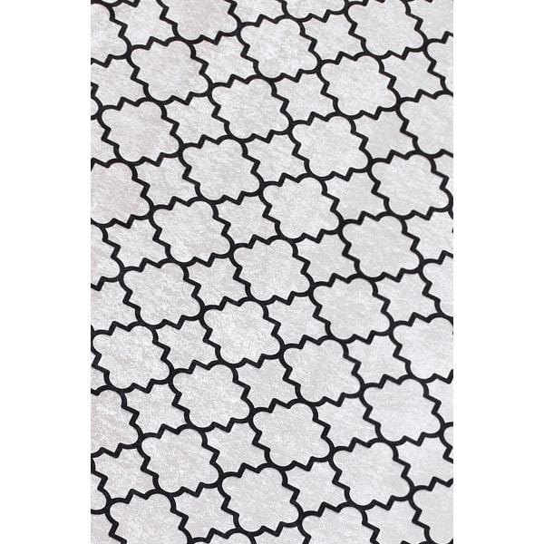 Kupa Beyaz Kaymaz Taban Yolluk Halı Dijital Baskılı, Kaymaz Taban, Yıkanabilir Bonvagon