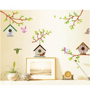 Kuş Yuvaları Duvar Çıkartması Süsü (sticker) Bonvagon