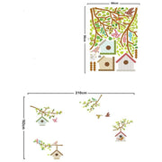 Kuş Yuvaları Duvar Çıkartması Süsü (sticker) Bonvagon