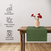 La Table Leke Tutmaz Runner Yeşil 50x170cm Bonvagon
