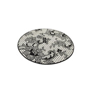 Lace Çap 100cm Dijital Baskılı Banyo Halısı, Kaymaz Taban, Yıkanabilir Bonvagon