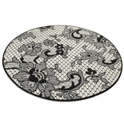 Lace Çap 100cm Dijital Baskılı Banyo Halısı, Kaymaz Taban, Yıkanabilir Bonvagon