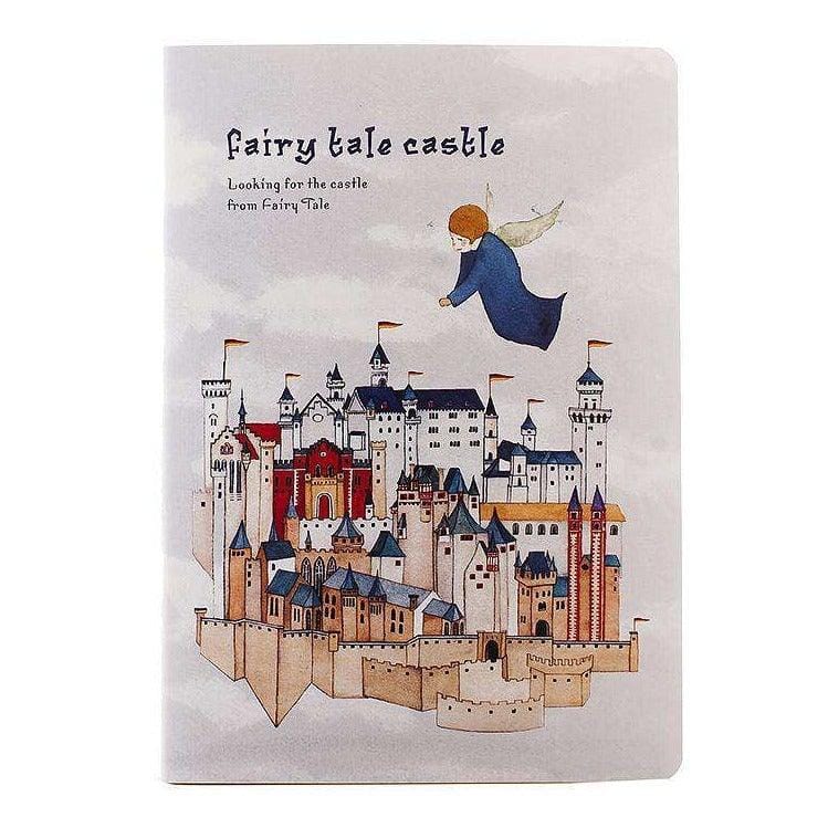 Lacivert Fairy Tale Castle B5 Defter Bonvagon
