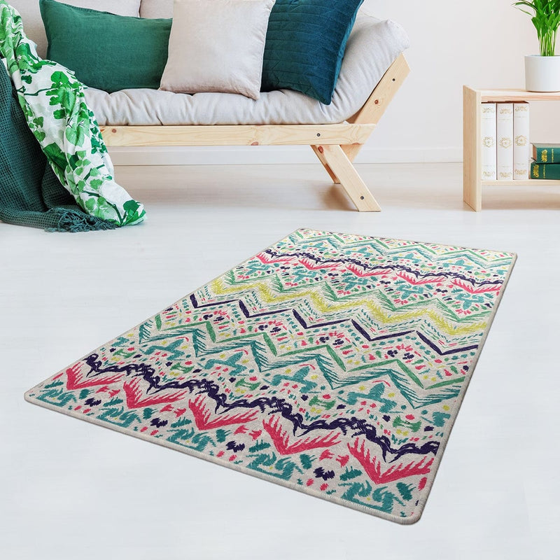 Ladure Dijital Baskılı Halı, Kaymaz Taban, Yıkanabilir Bonvagon