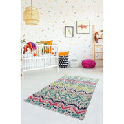 Ladure Yıkanabilir Antibakteriyel Çocuk Halısı, Kaymaz Taban, Yıkanabilir Bonvagon