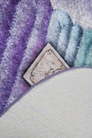 Lavanta Dijital Baskılı 2li Set Banyo Halısı, Kaymaz Taban, Yıkanabilir Bonvagon