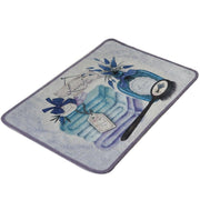 Lavanta Dijital Baskılı 40x60cm Banyo Halısı, Kaymaz Taban, Yıkanabilir Bonvagon