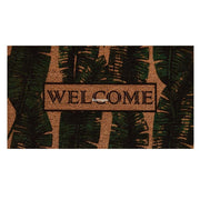 Leaf Doğal Koko Hindistan Cevizi Kapı Önü Paspas 60x40cm Bonvagon