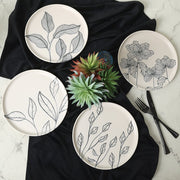 Leaf Traces Nordic Pasta Tabağı 22cm 4 Adet Bonvagon