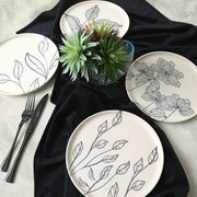 Leaf Traces Nordıc Pasta Tabağı 22 Cm 4 Adet / 22881-82-83-85 Bonvagon