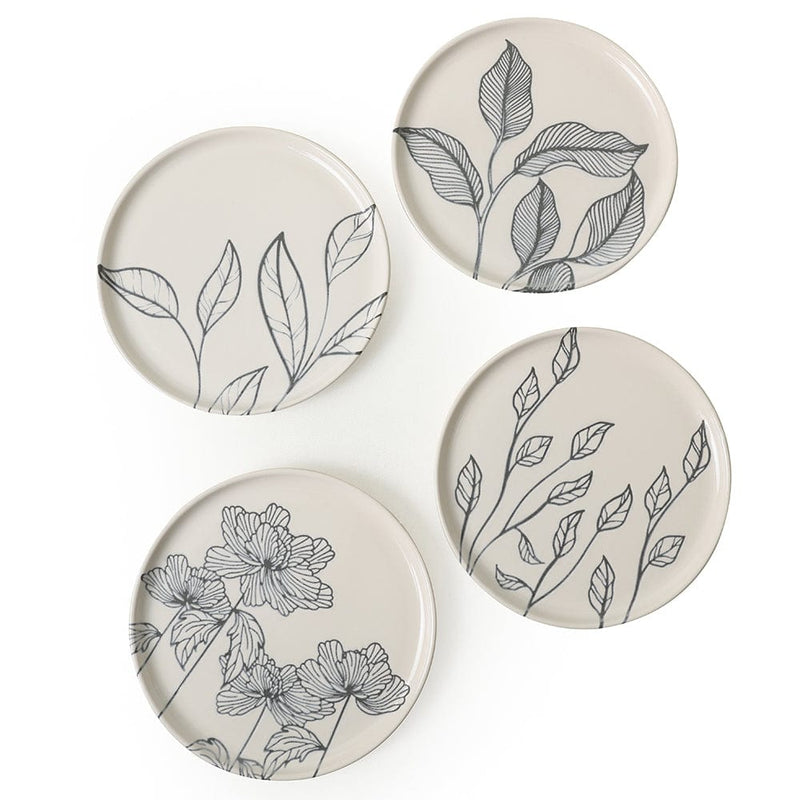 Leaf Traces Nordıc Pasta Tabağı 22 Cm 4 Adet / 22881-82-83-85 Bonvagon