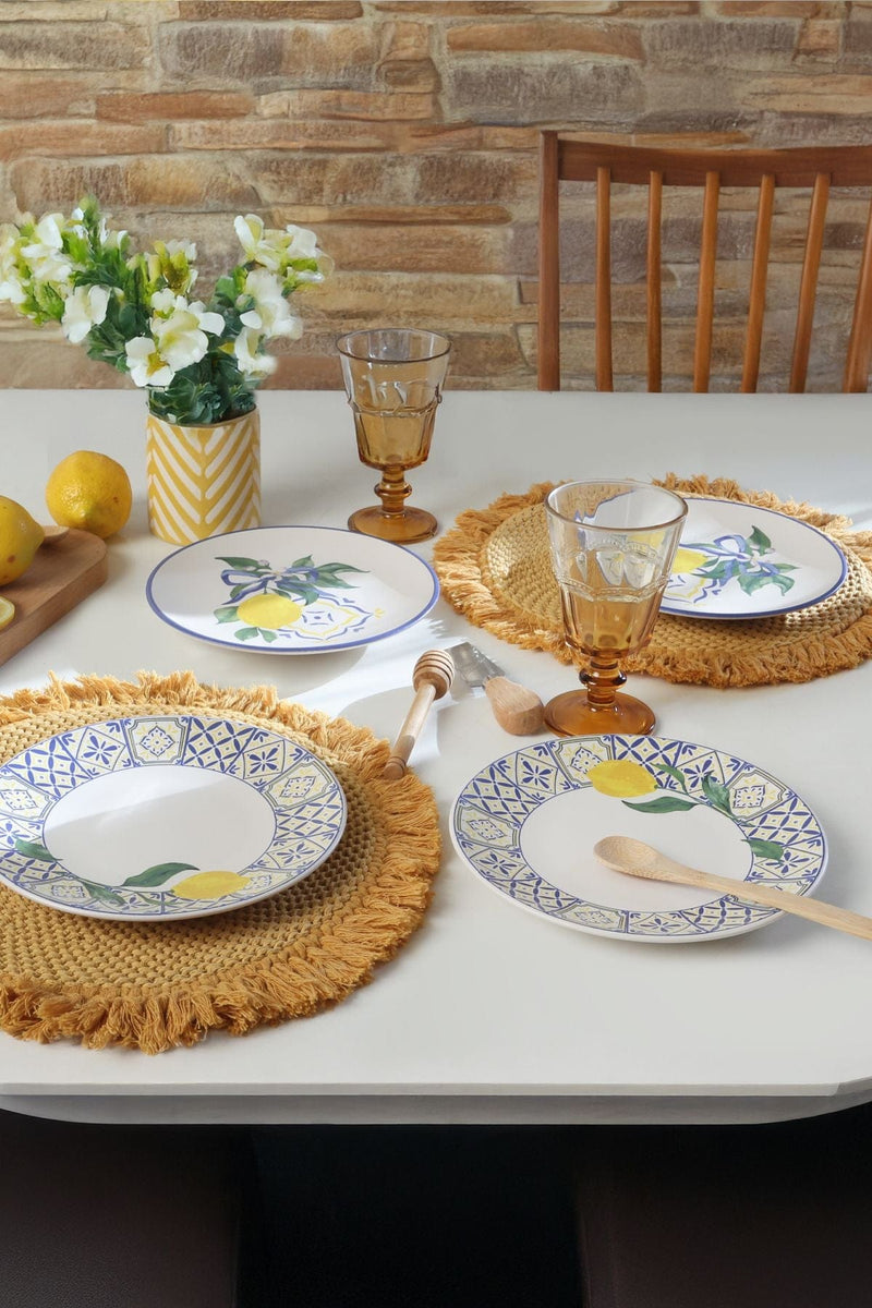 Lemon Bliss Ege Pasta Tabağı 20 Cm 4 Parça 22089-92 Bonvagon