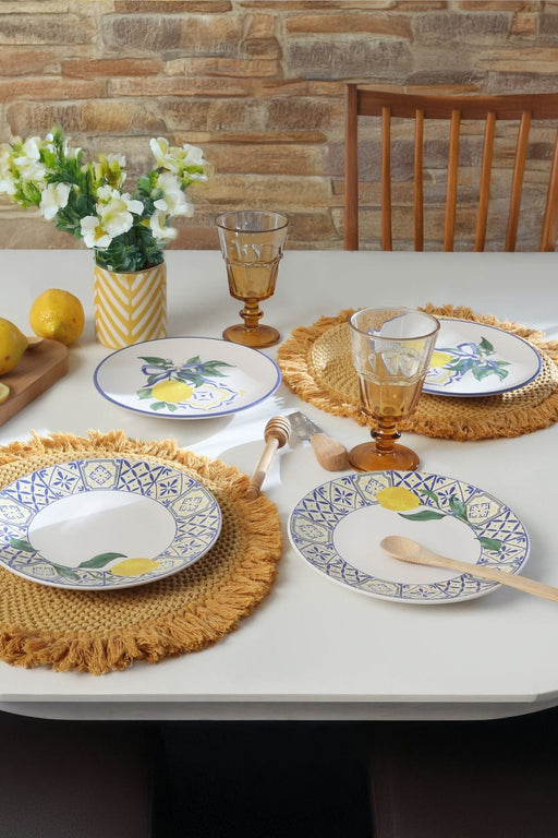 Lemon Bliss Ege Pasta Tabağı 20 Cm 4 Parça 22089-92 Bonvagon