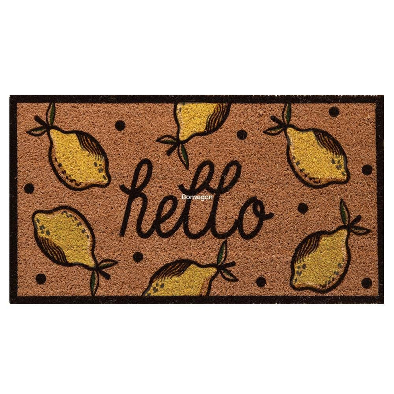 Lemon Doğal Koko Hindistan Cevizi Kapı Önü Paspas 60x40cm