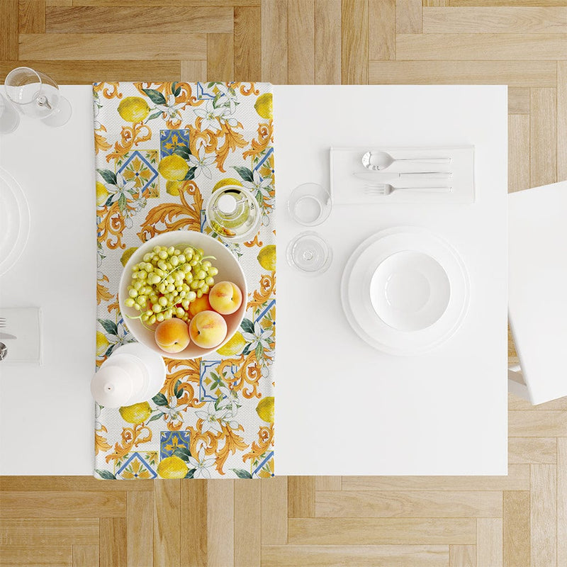Lemon İnce Keten Runner 140x45cm