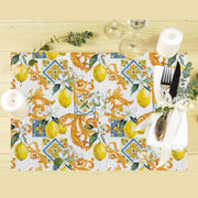 Lemons 4lü İnce Keten Kumaş Amerikan Servisi 50x35cm