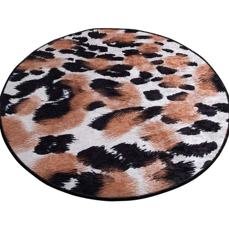 Leopar Dijital Baskılı 100cm Banyo Halısı, Kaymaz Taban, Yıkanabilir Bonvagon