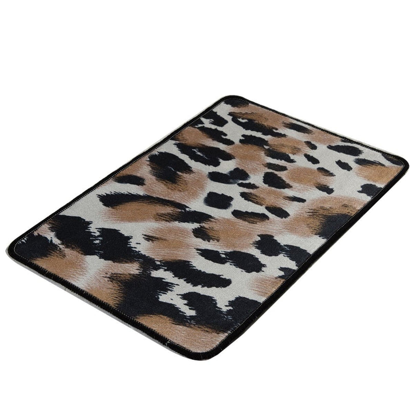 Leopar Dijital Baskılı 40x60cm Banyo Halısı, Kaymaz Taban, Yıkanabilir Bonvagon