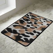 Leopar Dijital Baskılı 40x60cm Banyo Paspas ve Halısı, Kaymaz Taban, Yıkanabilir Bonvagon