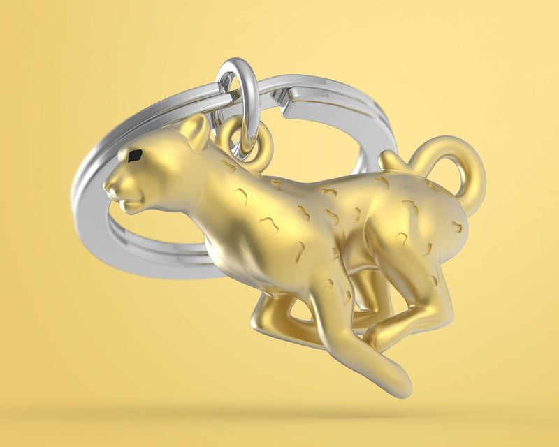 Leopar Dore Anahtarlık Çelik Halkalı  Bonvagon Metalmorphose