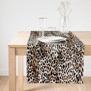 Leopar Motifli Dijital Baskılı Süet Runner Bonvagon