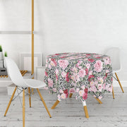 Leopar Temalı Kavaniçe Desenli Dijital Baskılı Leke Tutmaz Masa Örtüsü Bonvagon