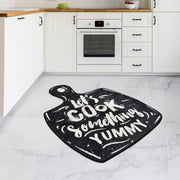 Let's Cook 105x140cm Dijital Baskılı Mutfak Halısı, Kaymaz Taban, Yıkanabilir Bonvagon