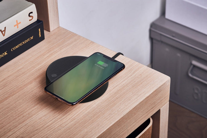 Lexon Oslo Energy + Kablosuz Şarj Cihazı ve Bluetooth Hoparlör Siyah Bonvagon