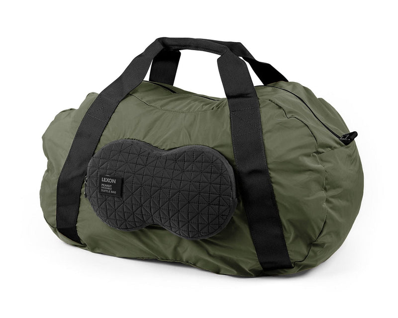 Lexon Peanut Duffle Seyahat Çantası Mavi, Haki, Metalik Gri