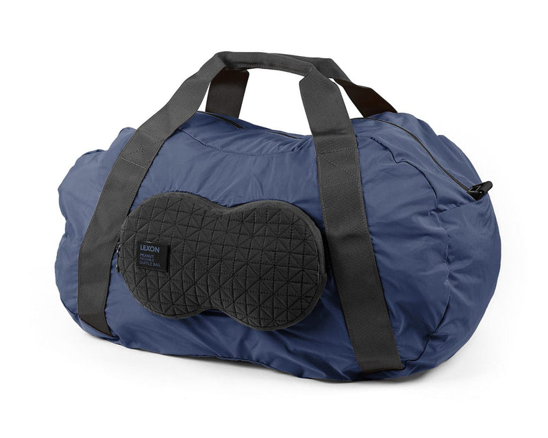 Lexon Peanut Duffle Seyahat Çantası Mavi, Haki, Metalik Gri