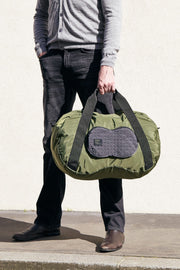 Lexon Peanut Duffle Seyahat Çantası Mavi, Haki, Metalik Gri Bonvagon