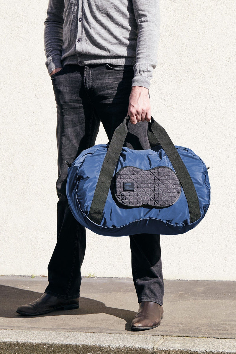 Lexon Peanut Duffle Seyahat Çantası Mavi, Haki, Metalik Gri Bonvagon