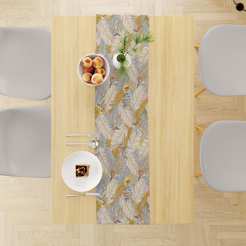 Light Feathers İnce Keten Runner 140x45cm
