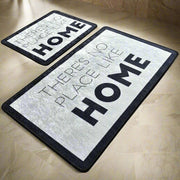 Like Home Dijital Baskılı 2li Set Banyo Halısı, Kaymaz Taban, Yıkanabilir Bonvagon