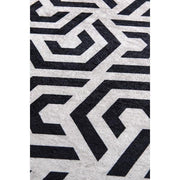 Line Dijital Baskılı 100cm Banyo Halısı, Kaymaz Taban, Yıkanabilir Bonvagon