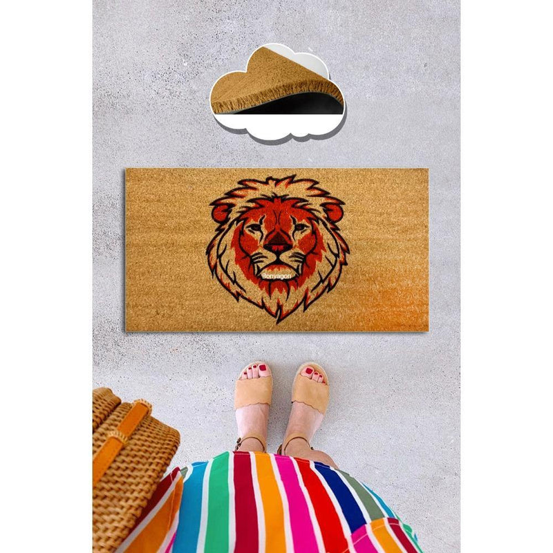 Lion King Doğal Koko Hindistan Cevizi Kapı Önü Paspas 60x40cm
