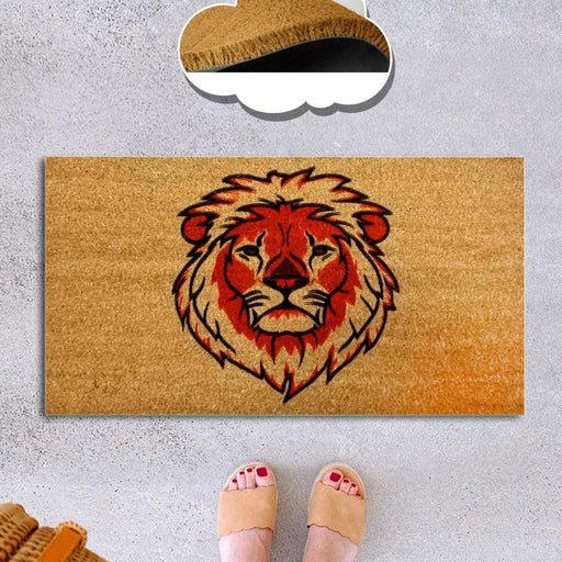 Lion King Doğal Koko Hindistan Cevizi Kapı Önü Paspas 60x40cm Bonvagon