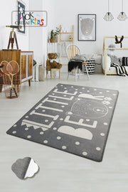 Little Bear Yıkanabilir Antibakteriyel Çocuk Halısı, Kaymaz Taban, Yıkanabilir Bonvagon