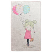 Little Girl Çocuk Halısı, Kaymaz Taban, Yıkanabilir Bonvagon