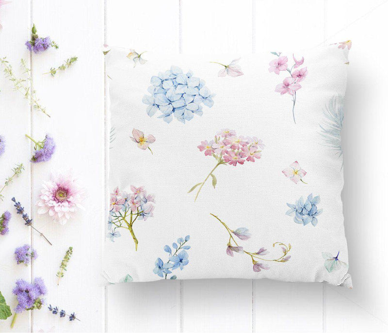 Livense Özel Tasarım Çiçek Desenli Modern Yastık Kırlent Kılıfı 43x43cm Bonvagon