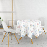 Livense Özel Tasarım Ortanca Çiçek Desenli Modern Leke Tutmaz Masa Örtüsü Bonvagon