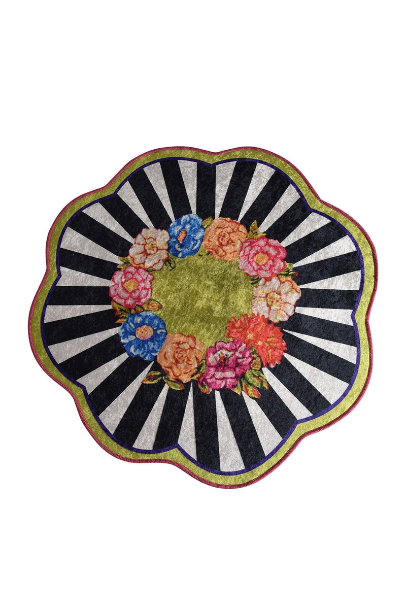 Loan Dekoratif Dijital Baskılı Halı, Kaymaz Taban, Yıkanabilir Bonvagon