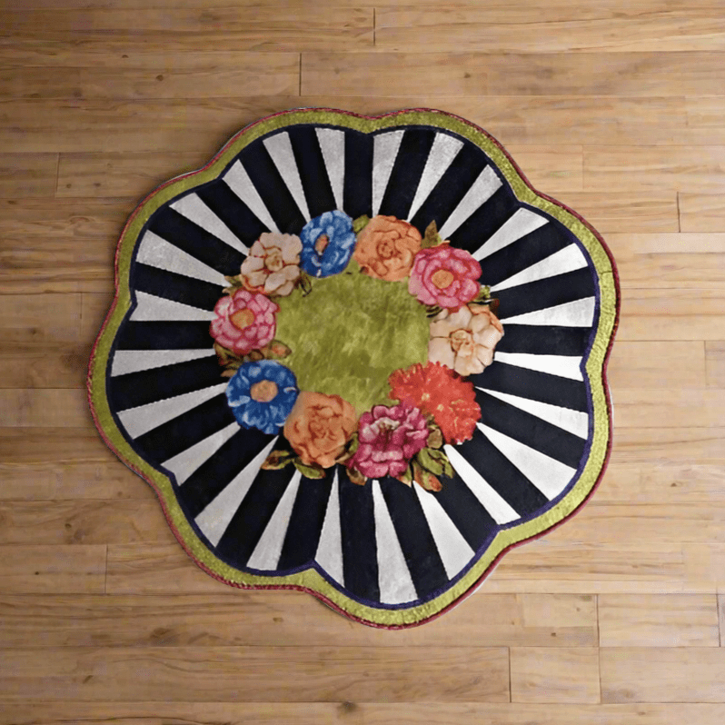 Loan Dijital Baskılı 100cm Banyo Paspas ve Halısı, Kaymaz Taban, Yıkanabilir Bonvagon