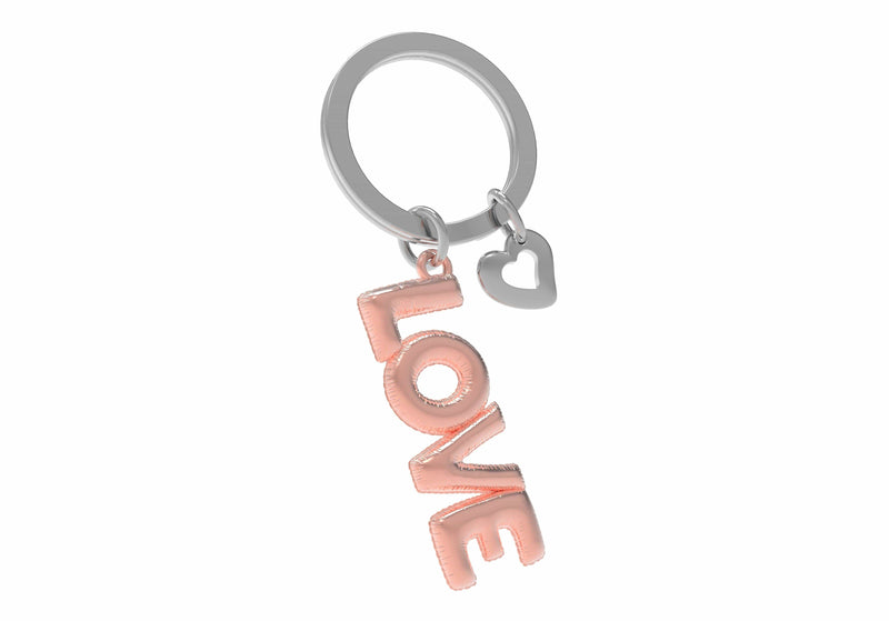 Love Balon ve Kalp Anahtarlık Seti Çelik Halkalı  Bonvagon Metalmorphose
