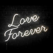 Love Forever Yazılı Neon LED Işıklı Tablo Duvar Dekorasyon